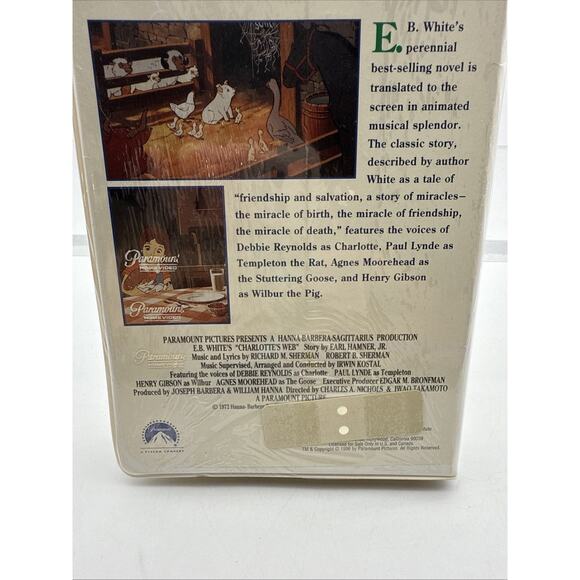 Charlottes Web VHS 1996 Clamshell Vintage Factory Sealed - Picture 11 of 12